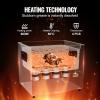 VEVOR 10L Ultra Sonic Cleaner, 240W Digital Ultrasonic Cleaning Machine with Gentle Mode & Upgraded Degassing, 40kHz Industrial Ultrasound Cleaner with Heater & Timer for Retainer, Jewelry, Tools(10L)