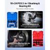 VEVOR 10pcs Ball Joint Press & 24pcs Wheel Bearing Race and Seal Driver Set with 13 Bushings, C-Frame and Sleeves, 2 in 1 Bearing Press Kit, Heavy Duty Removal Installation Set(Ball Joint Press&Bearing Press)