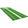 VEVOR 10x3ft Softball/Baseball Pitching Mat with Rubber Mound – Anti-Fade Turf & Anti-Slip Foam Backing, Portable Fastpitch Training Aid for Indoor/Outdoor Practice (Red/Green)(Green)