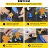 VEVOR 117 PCS Dent Removal Kit, Paintless Dent Repair Kit with Golden Lifter, Bridge Puller, Slide Hammer T-bar Dent Puller, Suction Cup Dent Puller for Auto Body Dents, Hail Damage, Door Ding(89PCS with 10 Rods)