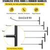 VEVOR 117 PCS Dent Removal Kit, Paintless Dent Repair Kit with Golden Lifter, Bridge Puller, Slide Hammer T-bar Dent Puller, Suction Cup Dent Puller for Auto Body Dents, Hail Damage, Door Ding(13 Pcs with 5 Rods)