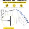 VEVOR 117 PCS Dent Removal Kit, Paintless Dent Repair Kit with Golden Lifter, Bridge Puller, Slide Hammer T-bar Dent Puller, Suction Cup Dent Puller for Auto Body Dents, Hail Damage, Door Ding(21 Pcs with 21 Rods)