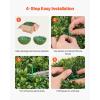 VEVOR 2 Pcs 20” Artificial Plant Topiary Ball, Faux Boxwood Balls with 2 LED Light String, All-Year Green Faux Plant Decorative Balls for Backyard, Balcony,Garden, Wedding and Home Décor(23inch-ball)