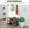 VEVOR 2 Pcs 20” Artificial Plant Topiary Ball, Faux Boxwood Balls with 2 LED Light String, All-Year Green Faux Plant Decorative Balls for Backyard, Balcony,Garden, Wedding and Home Décor(20 Inch-ball)