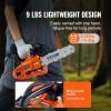 VEVOR 20inch 62CC Gas Powered Chainsaw, 3.8 HP 2 Stroke Engine Gas Power Chainsaws with Non-Slip Handle, Gas Chainsaws with Dual Fuel Tanks, For Wood Cutting, Tree Trimming, and Land Clearing(25.4CC 12inch)