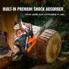 VEVOR 20inch 62CC Gas Powered Chainsaw, 3.8 HP 2 Stroke Engine Gas Power Chainsaws with Non-Slip Handle, Gas Chainsaws with Dual Fuel Tanks, For Wood Cutting, Tree Trimming, and Land Clearing(52CC 18inch)