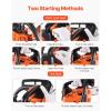 VEVOR 20inch 62CC Gas Powered Chainsaw, 3.8 HP 2 Stroke Engine Gas Power Chainsaws with Non-Slip Handle, Gas Chainsaws with Dual Fuel Tanks, For Wood Cutting, Tree Trimming, and Land Clearing(25.4CC 12inch)