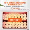 VEVOR 23L Large Capacity Hot Warmers with See Through Window, Two Stainless Steel Racks, Holds up 50-60 Towels, 2-in-1 Quick and All-Round Heating for Facials, SPA, Massage, Salon, White(23L)