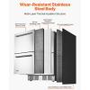 VEVOR 24 Inch Under Counter Drawer Refrigerator, Stainless Steel Dual Drawer Fridge with Temperature Control, Outdoor Refrigerator with Powerful Compressor & LED Display, Fit for Home, Office, etc.