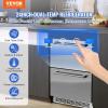 VEVOR 24″ Undercounter Refrigerator, 2 Drawer Wine Refrigerator with Different Temperature, 4.87 Cu.ft. Capacity, Waterproof Indoor and Outdoor Under Counter Drawer Fridge for Home and Commercial Use