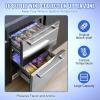 VEVOR 24″ Undercounter Refrigerator, 2 Drawer Wine Refrigerator with Different Temperature, 4.87 Cu.ft. Capacity, Waterproof Indoor and Outdoor Under Counter Drawer Fridge for Home and Commercial Use