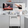 VEVOR 28″ W Commercial Refrigerator, Undercounter Worktop Refrigerator, 7.4 Cu. Ft Thick Stainless Steel Refrigerated Food Prep Station Fan Cooling Single Door Worktop Fridge with lock for Bar(28″W Worktop Refrigerator)