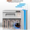 VEVOR 28″ W Commercial Refrigerator, Undercounter Worktop Refrigerator, 7.4 Cu. Ft Thick Stainless Steel Refrigerated Food Prep Station Fan Cooling Single Door Worktop Fridge with lock for Bar(28″W Worktop Refrigerator)