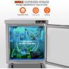 VEVOR 28″ W Commercial Refrigerator, Undercounter Worktop Refrigerator, 7.4 Cu. Ft Thick Stainless Steel Refrigerated Food Prep Station Fan Cooling Single Door Worktop Fridge with lock for Bar(28″W Worktop Refrigerator)