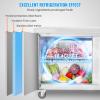 VEVOR 28″ W Commercial Refrigerator, Undercounter Worktop Refrigerator, 7.4 Cu. Ft Thick Stainless Steel Refrigerated Food Prep Station Fan Cooling Single Door Worktop Fridge with lock for Bar(60″W Worktop Refrigerator)