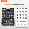 VEVOR 28 pcs Universal Radiator Pressure Tester Kit, Coolant Pressure Tester Kit with Manual Pump and Color-Coded Test Caps, Coolant Vacuum Refill kit for Cars Motorcycles Trucks Cooling System(28pcs)