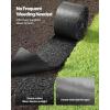 VEVOR 2-Pack Recycled Rubber Mulch Mat 120 x 4.5 in,Permanent Rubber Mulch for Landscaping, Black Mulch Garden Edging Border for Plants,Vegetables & Flower Garden Barrier(140 x 4.5 in)