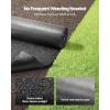 VEVOR 2-Pack Recycled Rubber Mulch Mat 120 x 4.5 in,Permanent Rubber Mulch for Landscaping, Black Mulch Garden Edging Border for Plants,Vegetables & Flower Garden Barrier(96 x 24 in)