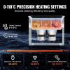 VEVOR 3L Sonic Cleaner with Heater Timer & Basket, Professional Digital Sonic Cavitation Machine, 120W Cleaning Machine for Watch Instruments, Glasses, Coin, Metal Parts, Tool(3L)