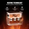 VEVOR 3L Sonic Cleaner with Heater Timer & Basket, Professional Digital Sonic Cavitation Machine, 120W Cleaning Machine for Watch Instruments, Glasses, Coin, Metal Parts, Tool(6L)
