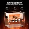 VEVOR 3L Sonic Cleaner with Heater Timer & Basket, Professional Digital Sonic Cavitation Machine, 120W Cleaning Machine for Watch Instruments, Glasses, Coin, Metal Parts, Tool(10L)