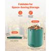 VEVOR 3-Pack 72 Gallon Reusable Yard Waste Bag, Large Lawn Garden Bags, Heavy Duty Collapsible Garden Leaf Trash Container, Stand-Up Grass Clipping Bin, with Reinforcement Ring and Handles, 26.4×30 in