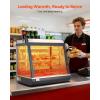 VEVOR 3-Tier Commercial Food Warmer Display, 800W Food Display Warmer with Light to Enhance Food Display, 86℉~185℉ Temperature Control, 90L Large Capacity for Hamburger, Pizza, Bread, Fried Chicken(3-Tier-79Qt)