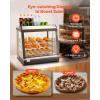 VEVOR 3-Tier Commercial Food Warmer Display, 800W Food Display Warmer with Light to Enhance Food Display, 86℉~185℉ Temperature Control, 90L Large Capacity for Hamburger, Pizza, Bread, Fried Chicken(3-Tier-79Qt)