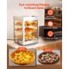 VEVOR 3-Tier Commercial Food Warmer Display, 800W Food Display Warmer with Light to Enhance Food Display, 86℉~185℉ Temperature Control, 90L Large Capacity for Hamburger, Pizza, Bread, Fried Chicken(3-Tier-36Qt)