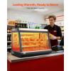 VEVOR 3-Tier Commercial Food Warmer Display, 800W Food Display Warmer with Light to Enhance Food Display, 86℉~185℉ Temperature Control, 90L Large Capacity for Hamburger, Pizza, Bread, Fried Chicken(3-Tier-111Qt)