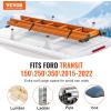 VEVOR 54″ Van Roof Ladder Racks, 600 lbs Capacity Heavy-Duty Steel Roof Racks for Van, Drilling Racks with Straps, Fit for Ford Transit 150, 250, 350, 2015-2022, 2 Bars(White)