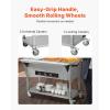 VEVOR 5-Pan Commercial Food Warmer, 5 x 20.6QT Electric Steam Table, 3750W Professional Buffet Catering Food Warmer with 4 Wheels (2 Lockable), Food Grade Stainless Steel Server for Party Restaurant(3 Pan)