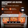 VEVOR 5-Pan Commercial Food Warmer, 5 x 20.6QT Electric Steam Table, 3750W Professional Buffet Catering Food Warmer with Acrylic Sneeze Guard, Food Grade Stainless Steel Server for Party Restaurant(3 Pan)