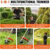 VEVOR 5-in-1 26cc 2 Cycle Gas Powered Dual Sided Hedge Trimmer, Weed Eater, String Trimmer, Edger, Pole Saw Chainsaw Pruner with EPA, CE and EMC Certification(26cc 5-in-1 Gas Hedge Trimmer  Weed Eater  String Trimmer  Brush Cutter  Edger  Pole Saw Chainsaw Pruner)
