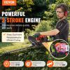 VEVOR 5-in-1 26cc 2 Cycle Gas Powered Dual Sided Hedge Trimmer, Weed Eater, String Trimmer, Edger, Pole Saw Chainsaw Pruner with EPA, CE and EMC Certification(26cc 2 Stroke Gas Hedge Trimmer)