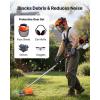 VEVOR 5-in-1 26cc 2 Cycle Gas Powered Dual Sided Hedge Trimmer, Weed Eater, String Trimmer, Edger, Pole Saw Chainsaw Pruner with EPA, CE and EMC Certification(63cc 5-in-1 Gas Hedge Trimmer  Weed Eater  String Trimmer  3T&40T Brush Cutter  Pole Saw Chainsaw Pruner)