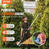 VEVOR 5-in-1 26cc 2 Cycle Gas Powered Dual Sided Hedge Trimmer, Weed Eater, String Trimmer, Edger, Pole Saw Chainsaw Pruner with EPA, CE and EMC Certification(43cc 6-in-1 Gas Hedge Trimmer)