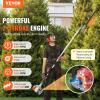 VEVOR 5-in-1 26cc 2 Cycle Gas Powered Dual Sided Hedge Trimmer, Weed Eater, String Trimmer, Edger, Pole Saw Chainsaw Pruner with EPA, CE and EMC Certification(26CC 2 Cycle Gas Powered Pole Hedge Trimmer)