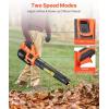 VEVOR 63CC Backpack Leaf Blower Gas Powered, 1.89L Tank, Delivers 1110CFM & 220MPH, Perfect for Garden Maintenance, Clearing Leaves & Snow(20V Battery Leaf Blower)