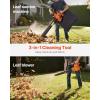 VEVOR 63CC Backpack Leaf Blower Gas Powered, 1.89L Tank, Delivers 1110CFM & 220MPH, Perfect for Garden Maintenance, Clearing Leaves & Snow(3 in 1 12Amp Corded Leaf Blower)