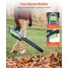 VEVOR 63CC Backpack Leaf Blower Gas Powered, 1.89L Tank, Delivers 1110CFM & 220MPH, Perfect for Garden Maintenance, Clearing Leaves & Snow(60V Battery Leaf Blower)