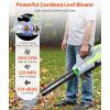 VEVOR 63CC Backpack Leaf Blower Gas Powered, 1.89L Tank, Delivers 1110CFM & 220MPH, Perfect for Garden Maintenance, Clearing Leaves & Snow(60V Battery Leaf Blower)
