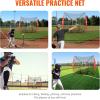 VEVOR 7x7ft Baseball Softball Practice Net, Portable Baseball Training Net for Hitting Batting Catching Pitching, Backstop Baseball Equipment Training Net(Net Only(No Frame))
