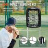 VEVOR 9 Hole Baseball Net, Softball Baseball Training Equipment for Hitting Pitching Practice, Heavy Duty Height Adjustable Trainer Aid with Strike Zone & 4 Ground Stakes, for Youth Adults(21x29INCH)