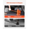 VEVOR Air Hydraulic Bottle Jack, 20 Ton/40000 LBS All Welded Bottle Jack, 10.4-19.7 inch Lifting Range, Manual Handle and Air Pump, for Car, Pickup, Truck, RV, Auto Repair, Industrial Engineering(12T Pneumatic Type)