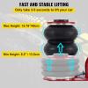 VEVOR Air Jack, 3 Ton/6600 lbs Triple Bag Air Jack, Air Bag Jack Lift Up to 15.75 Inch, 3-5S Fast Lifting Air Bag Jack for Cars with Short Handle (Red)(3T/high 17.7in-short Handle)
