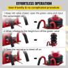 VEVOR Air Jack, 3 Ton/6600 lbs Triple Bag Air Jack, Air Bag Jack Lift Up to 15.75 Inch, 3-5S Fast Lifting Air Bag Jack for Cars with Short Handle (Red)(3T/high 17.7in-short Handle)