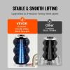 VEVOR Air Jack, 3 Ton/6600 lbs Triple Bag Air Jack, with Heightened Column Lifting Up to 21.3 Inch & Adjustable Handle, with Thick Rubber Pad, 1-6S Lifting Pneumatic Bag Jack Fits for Car, SUV(3T/high 17.7in-short Handle)