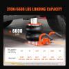 VEVOR Air Jack, 3 Ton/6613 lbs Triple Bag Air Jack, Airbag with Six Steel Pipes, Lift Up to 17.7 inch/450 mm, 1-6 s Fast Lifting Pneumatic with Long Handle & Rubber Pad for Cars, SUVs, Pickup Trucks(3T/high 14.3in-Space Saving)