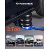 VEVOR Air Jack, 3 Ton/6613 lbs Triple Bag Air Jack, Airbag with Six Steel Pipes, Lift Up to 17.7 inch/450 mm, 1-6 s Fast Lifting Pneumatic with Long Handle & Rubber Pad for Cars, SUVs, Pickup Trucks(Long Handle)